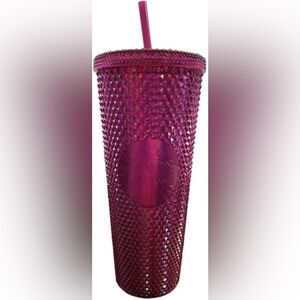 EUC! Starbucks Berry Bling Diamond Studded Tumbler Fall 2022 Venit 24oz